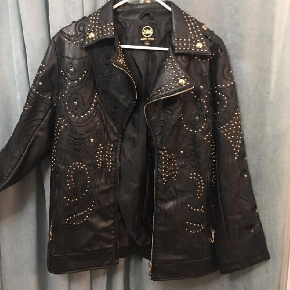 AMERI MODE LEATHER JACKET size S
